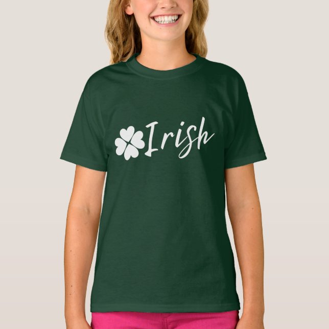 Irlandais avec Shamrock - St Patrick Day T-Shirt (Devant)