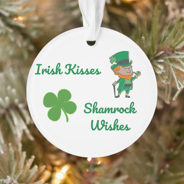 Irlandais Baisers, Shamrocks souhaits sur un (Arbre)