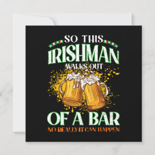 Irlandais buvant de la bière St. Patrick's Day