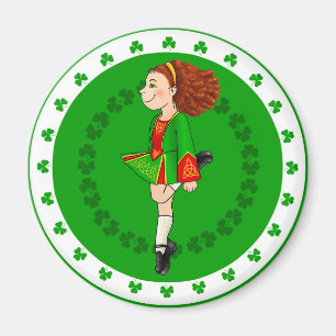 Irlandais Dancing Girl Magnet
