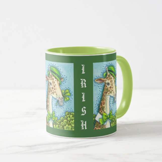 IRLANDAIS GIRAFFE ST. PATRICK'S DAY MUG Combo (Devant droit)