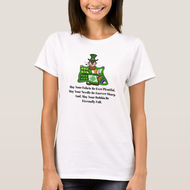 Irlandais Leprechaun avec T-shirt Quilt (Devant)