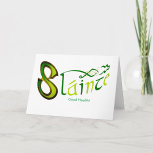 Irlandais Phrase irlandais pour carte de voeux