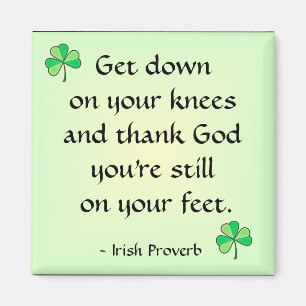 Irlandais Proverbe Magnet