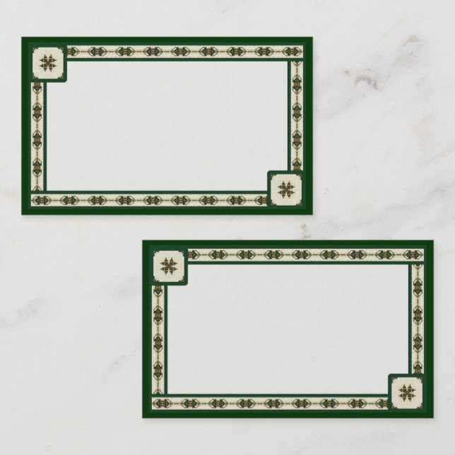 Irlandais Rue Cartes de visite personnalisables (Devant / Derrière)