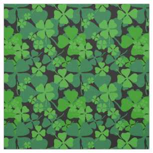 Irlandais, trèfle vert, imprimé en tissu shamrock