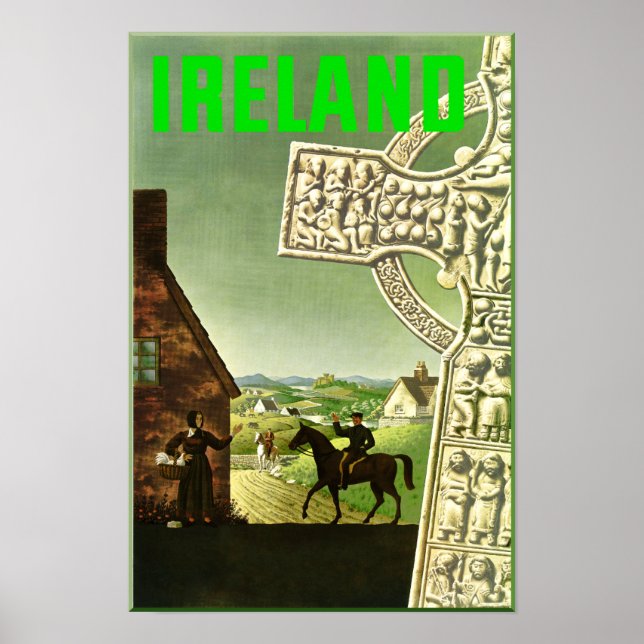 Irlande. Affiche de voyage Vintage (Devant)