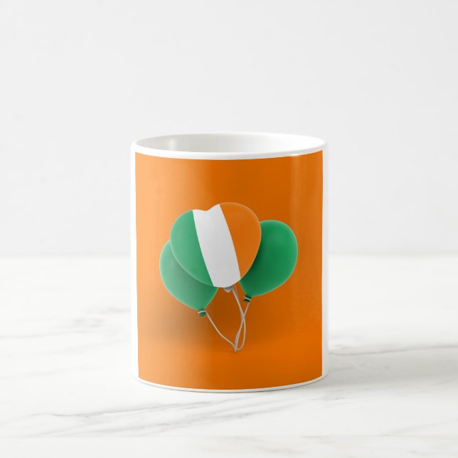 Irlande Coeur Ballons Mug (Centre)