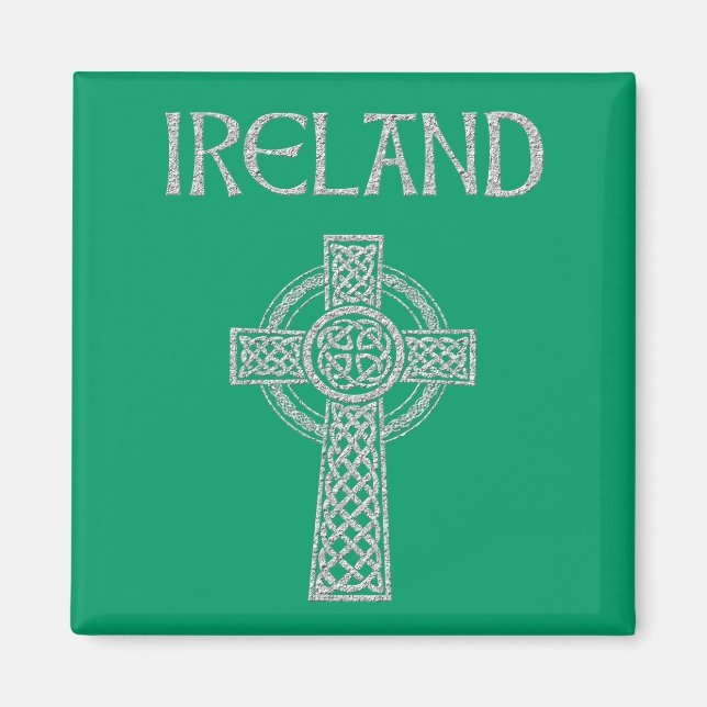 Irlande Croix Celtique Magnet (Devant)