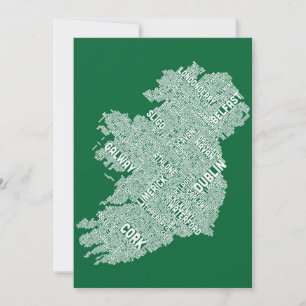 Irlande Eire City Plan du texte