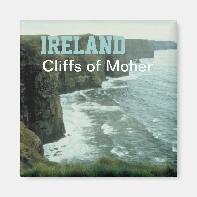 Irlande Moher Cliffs Voyager Photo Souvenir Magnet (Devant)