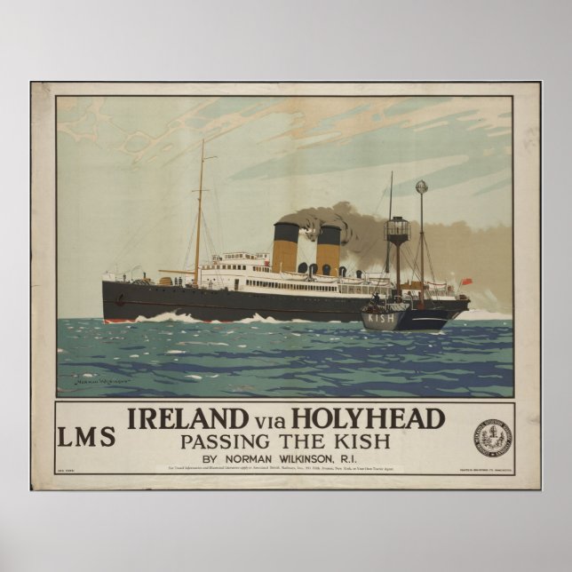 Irlande Poster Vintage voyage et Imprimés rétros (Devant)