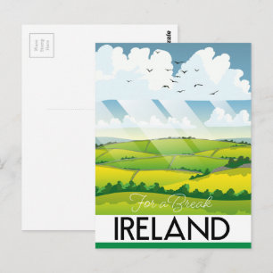 Irlande pour une carte postale de voyage de vacanc