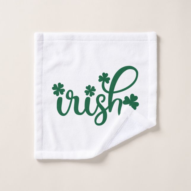 Irlande Shamrock irlandaise St. Patrick's Day Gift (Gant de toilette)
