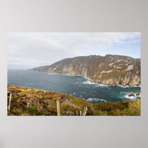 Irlande Slieve League Cliffs Photo Poster
