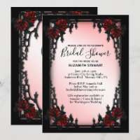 Iron Gothique Nuptiale Invitation Inscription Info