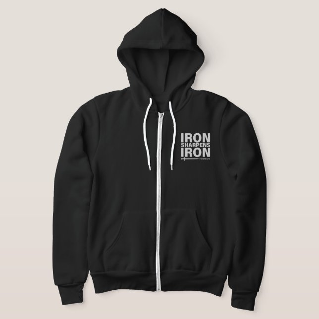 Iron Sharpens Fer Bella + Canvas Zip-Up Sweat - sh (Poser)