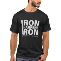 Iron Sharpens Proverbes en fer 27:17 T-shirt homme