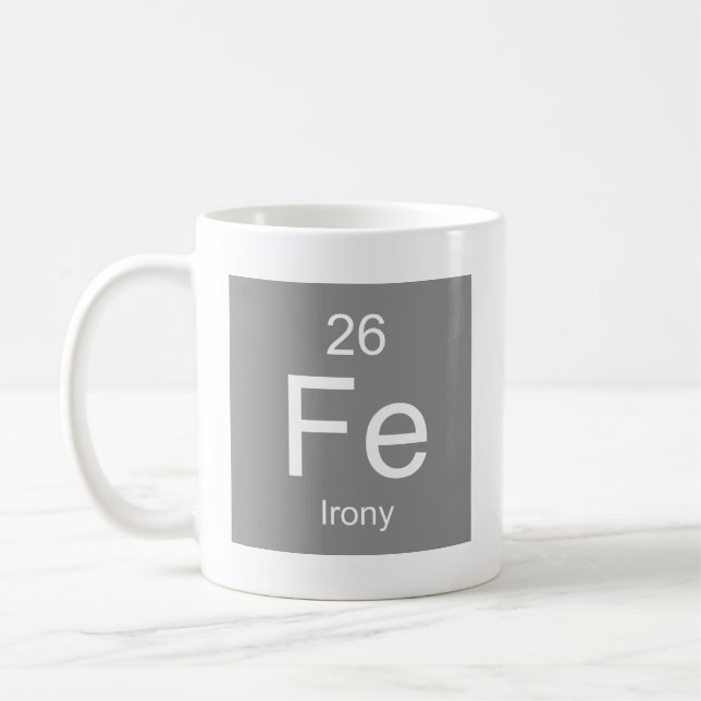 Ironie, élément café Mug (Gauche)