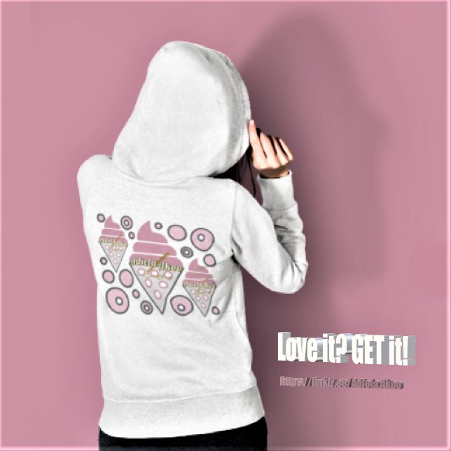 Irrésistible licence de crème glacée Sweat - shirt (Irresistible Ice Cream Liquorice Hoodie by Poet Adiela Akoo. Love it? GET it! Shop the collection!)