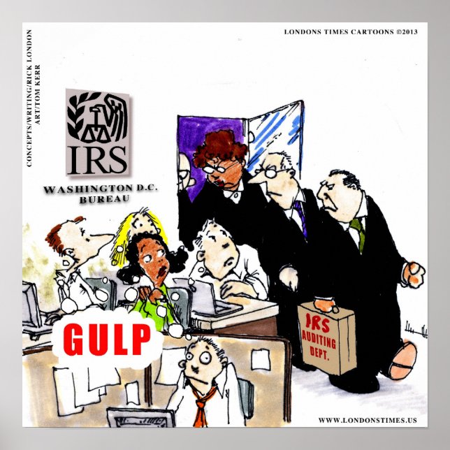 IRS Audits IRS Funny Poster (Devant)