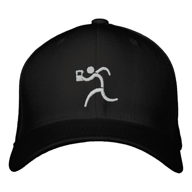 IRunToDrink Casquette de baseball noir brodé (Devant)