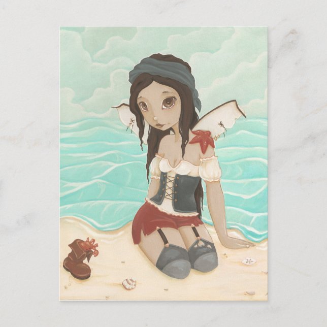 Isabella - Carte postale de sirène pirate (Devant)