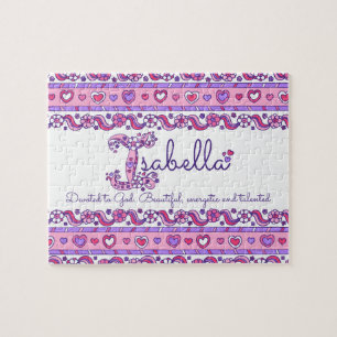 Isabella nom signifiant puzzle rose violet