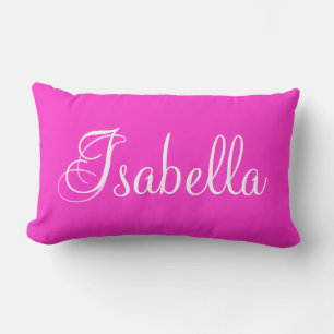 Isabella Pink Lumbar Coussin personnalisé