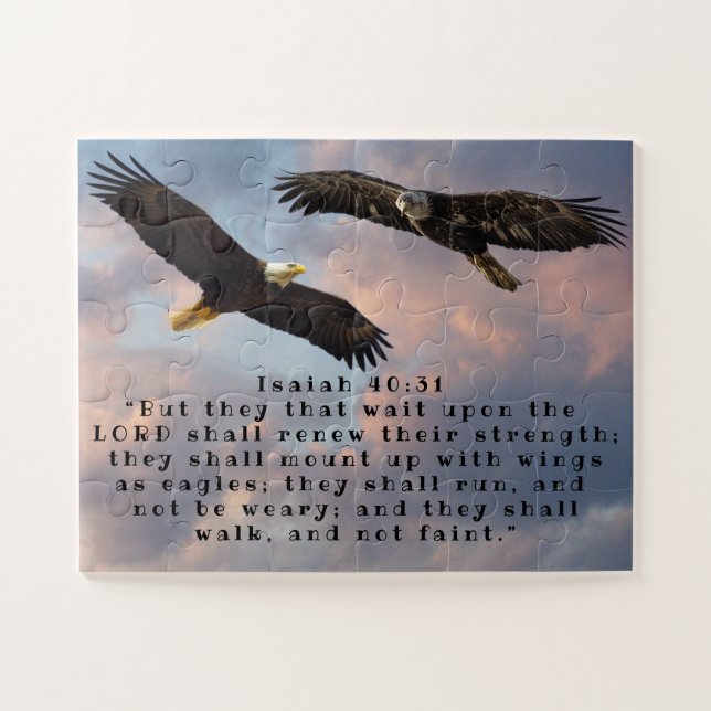 ISAIAH 40:31 JIGSAW PUZZLE (Horizontal)