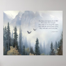 Isaiah 40 31 Soar Like Eagles Scripture Poster