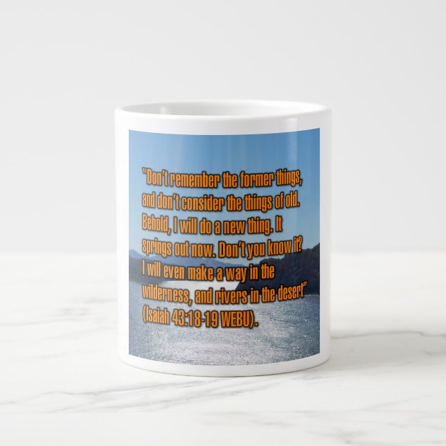 Isaiah 43:18-19 WEBU Mug (Devant)