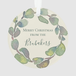 Isaiah 9:6 Noël chrétien personnalisé au vert saug