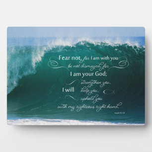 Isaïe 41 10 Bible Verse Easel Plaque