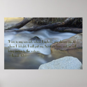 Isaïe 42:1 Poster