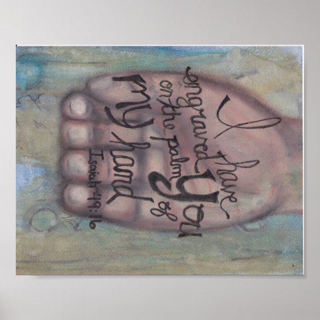 Isaïe 49:16 Poster (Devant)