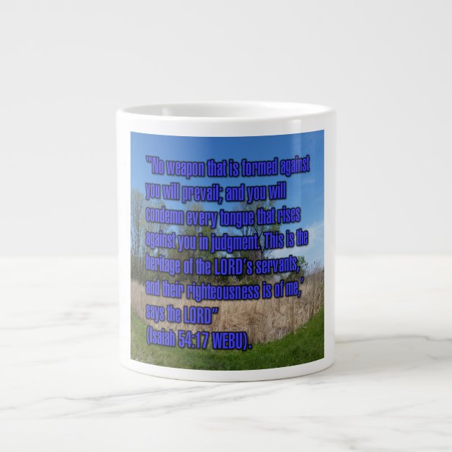 Isaïe 54:17 Mug WEBU (Devant)