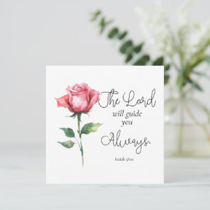 Isaïe 58:11 Bible de graduation de fleurs Verse