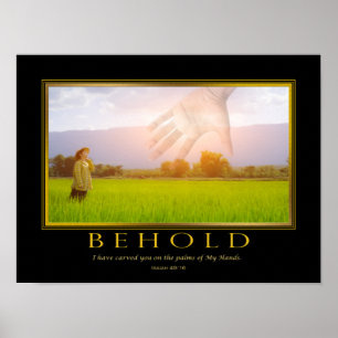 Isaïe Bible Verse Inspiration Poster