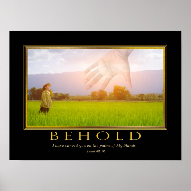 Isaïe Bible Verse Inspiration Poster (Devant)