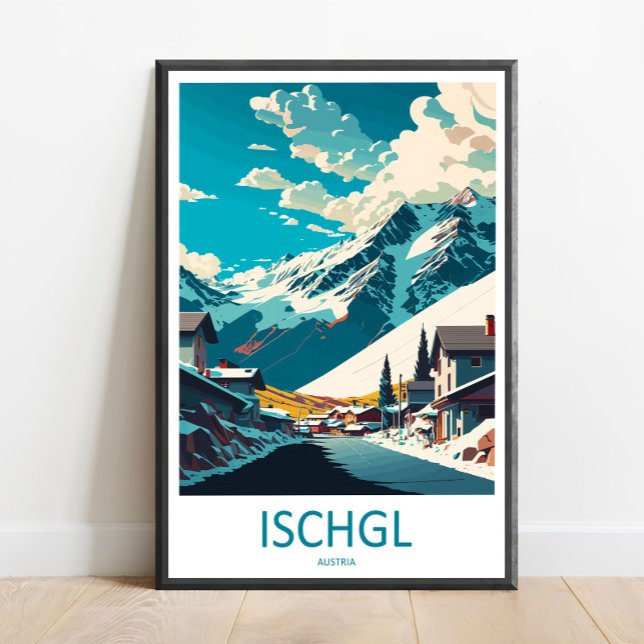 Ischgl Impression sur toile Art mural Ischgl Décor (Créateur téléchargé)