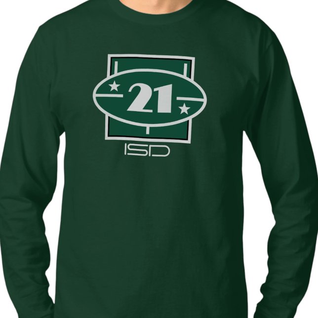 ISD 21 Unisexe T-Shirt à Manches Longues avec Numé (Créateur téléchargé)