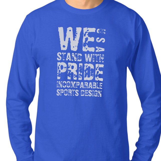 ISD We Stand With Pride USA T-Shirt à manches long (Créateur téléchargé)