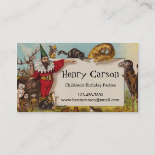 Isidore l'Elfe et son Carte de visite Animaux