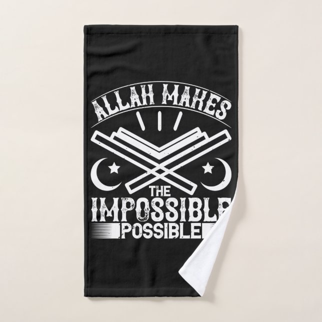 Islam - Allah rend impossible (Serviette à main)