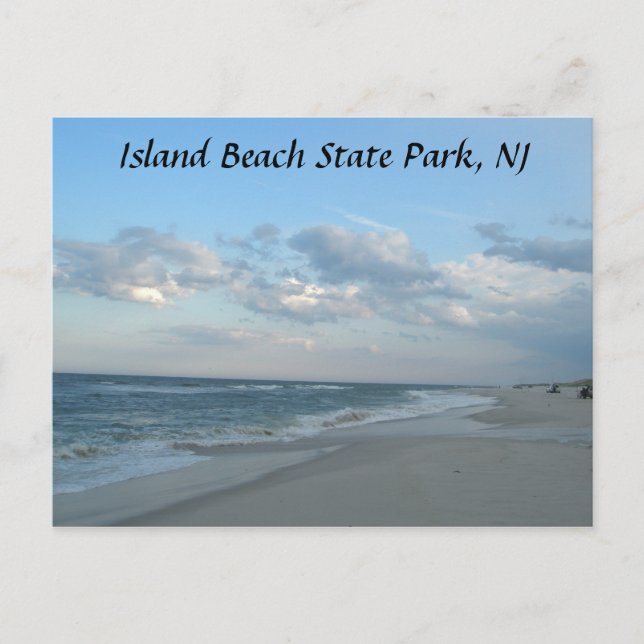 Island Beach State Park, carte postale NJ (Devant)