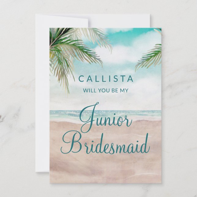 Island Breeze Be My Junior Bridesmaid (Devant)