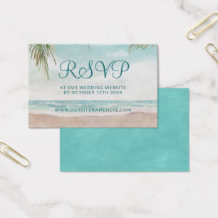 Island Breeze Site Mariage RSVP Insertion Cartes