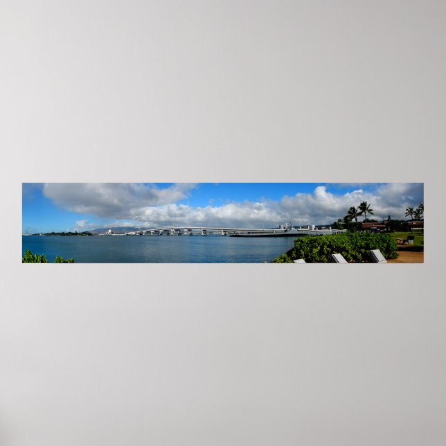 Island Bridge, Pearl Harbor, Hawaii Poster (Devant)