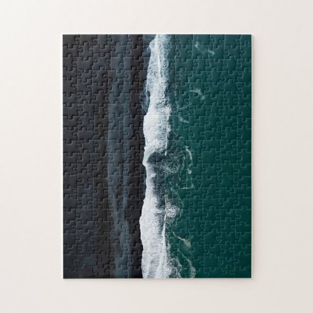 Islande Black Sand Beach Puzzle (Vertical)